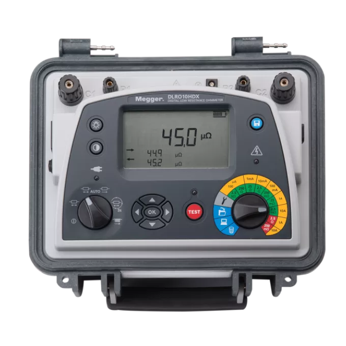 Megger DLRO10HDX 10A Low Resistance Ohmmeter with Memory