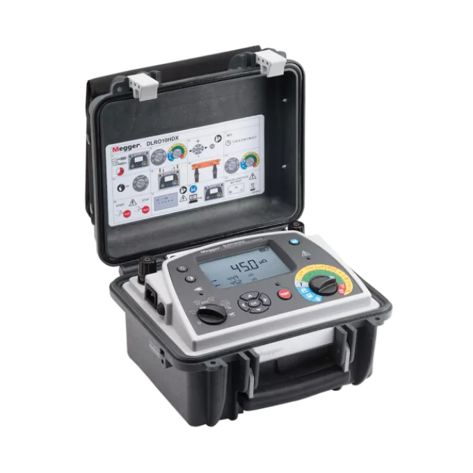 Megger DLRO10HDX 10A Low Resistance Ohmmeter with Memory