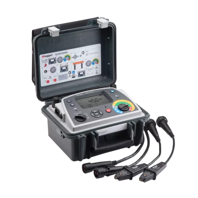 Megger DLRO10HDX 10A Low Resistance Ohmmeter with Memory