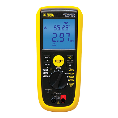 AEMC 6529 Megohmmeter (50V–1kV) with PI/DAR/Timer