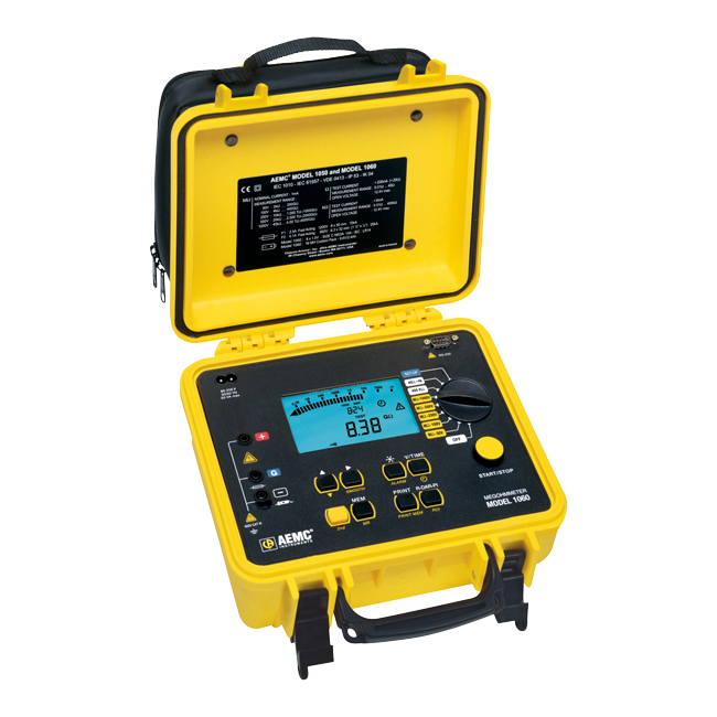 AEMC 1060 Megohmmeter (50V–1kV) with RS-232 & Memory