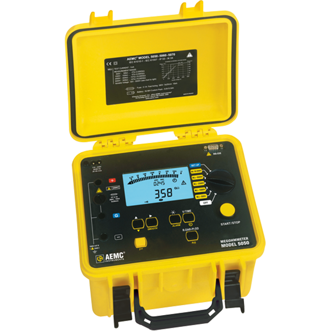 AEMC 5060 Megohmmeter (500V–5kV) with DataView USB
