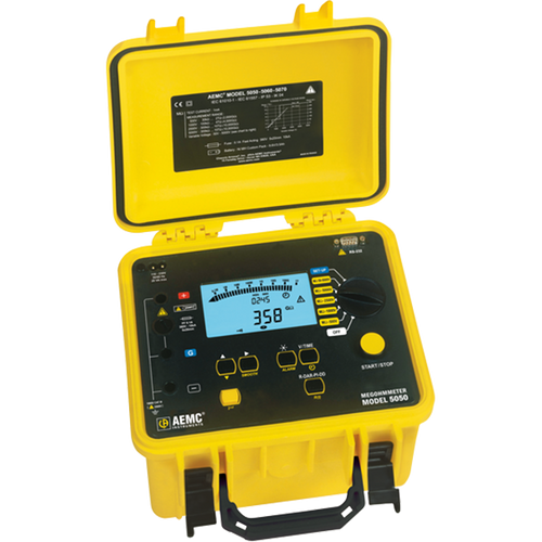 AEMC 5060 Megohmmeter (500V–5kV) with DataView USB