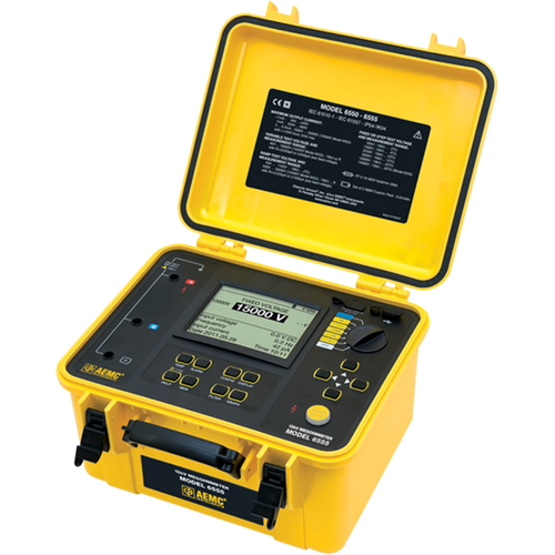 AEMC 6555 Megohmmeter (500V–15kV) with StepV & DataView