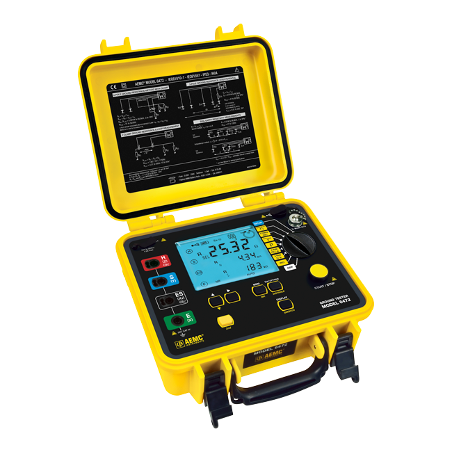 AEMC 6472 Ground Tester (2-Point, 3-Point, 4-Point, Bond Test)