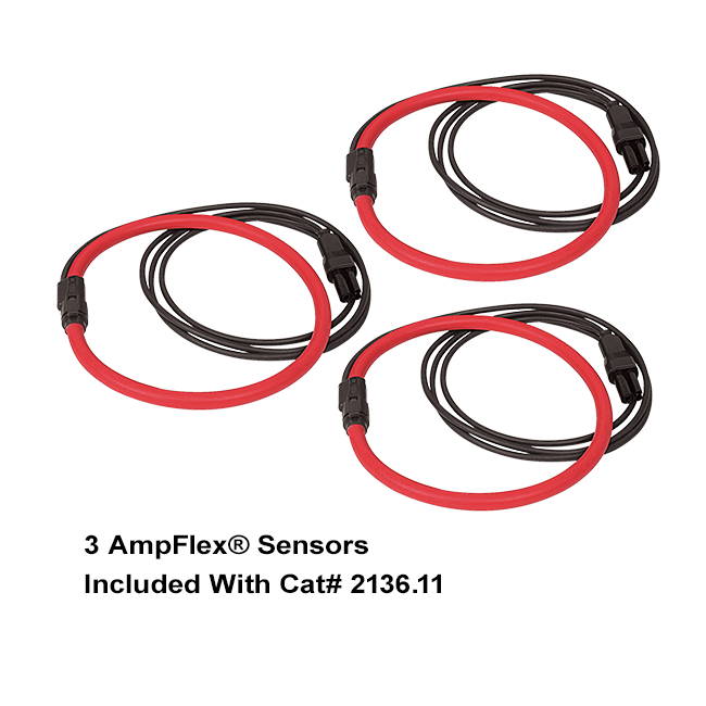 AEMC 8333 PowerPad III with 3 AmpFlex Sensors (24")