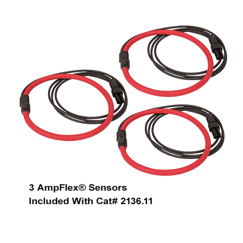 AEMC 8333 PowerPad III with 3 AmpFlex Sensors (24")