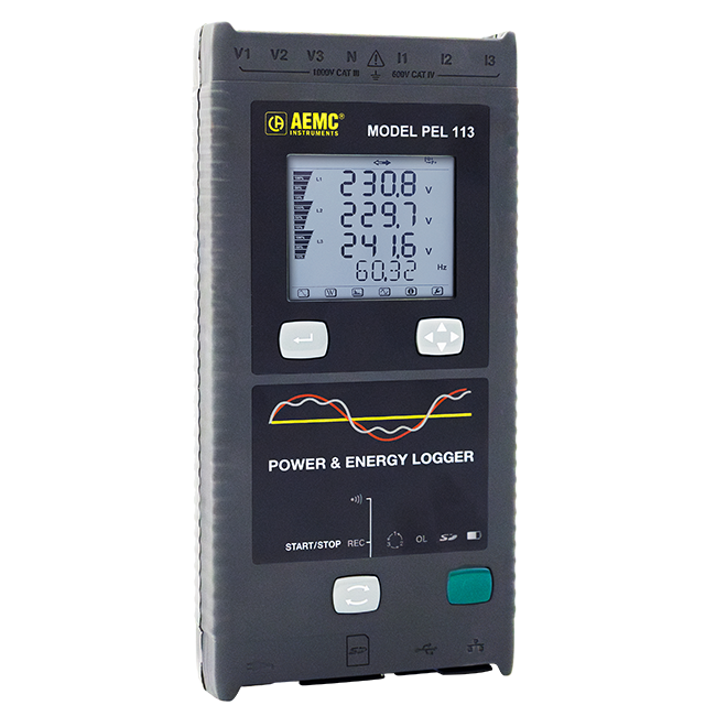 AEMC PEL 113 Power & Energy Logger with LCD (ETL)