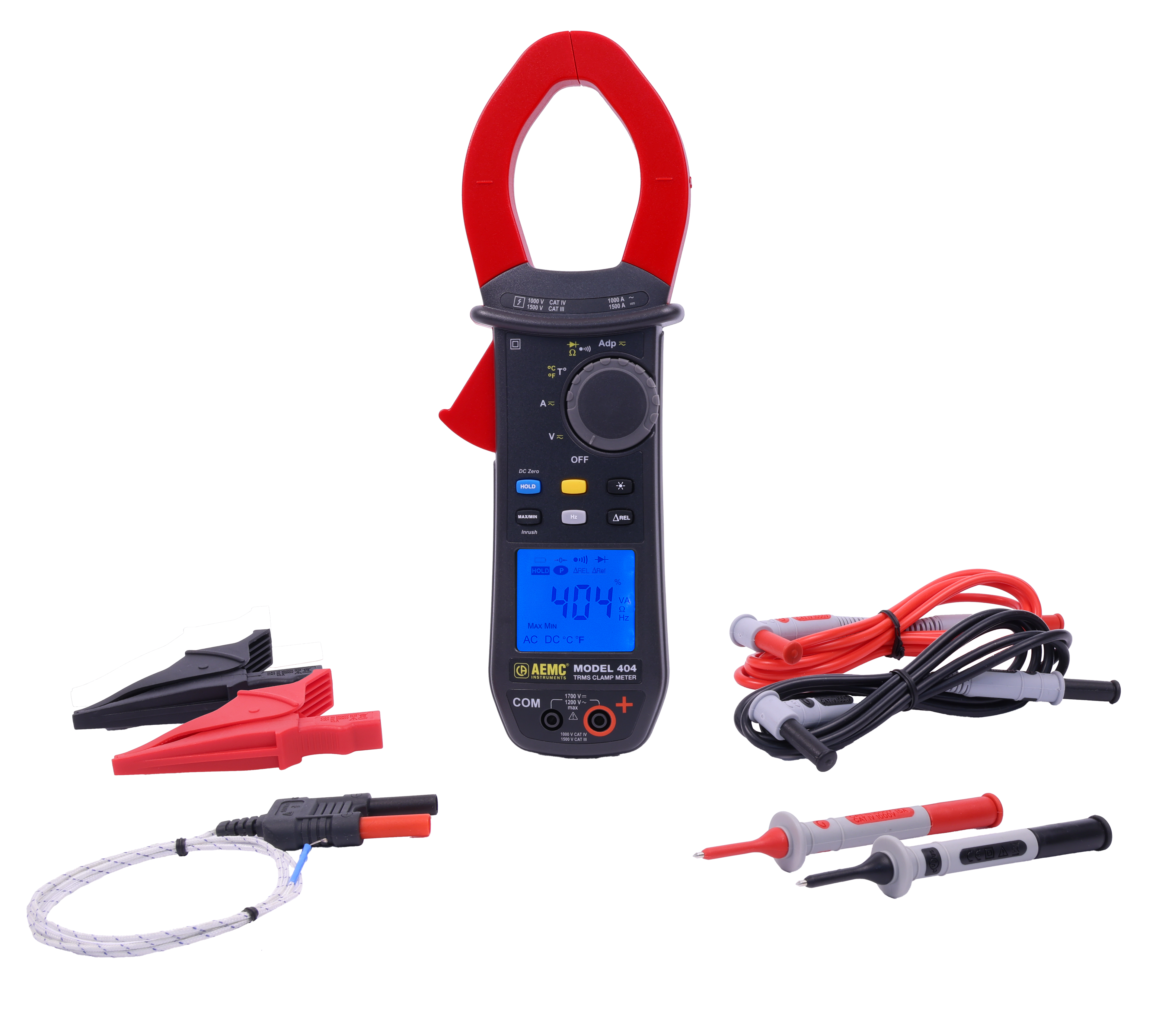 AEMC 404 TRMS Clamp-On Meter (1200V/1000A)