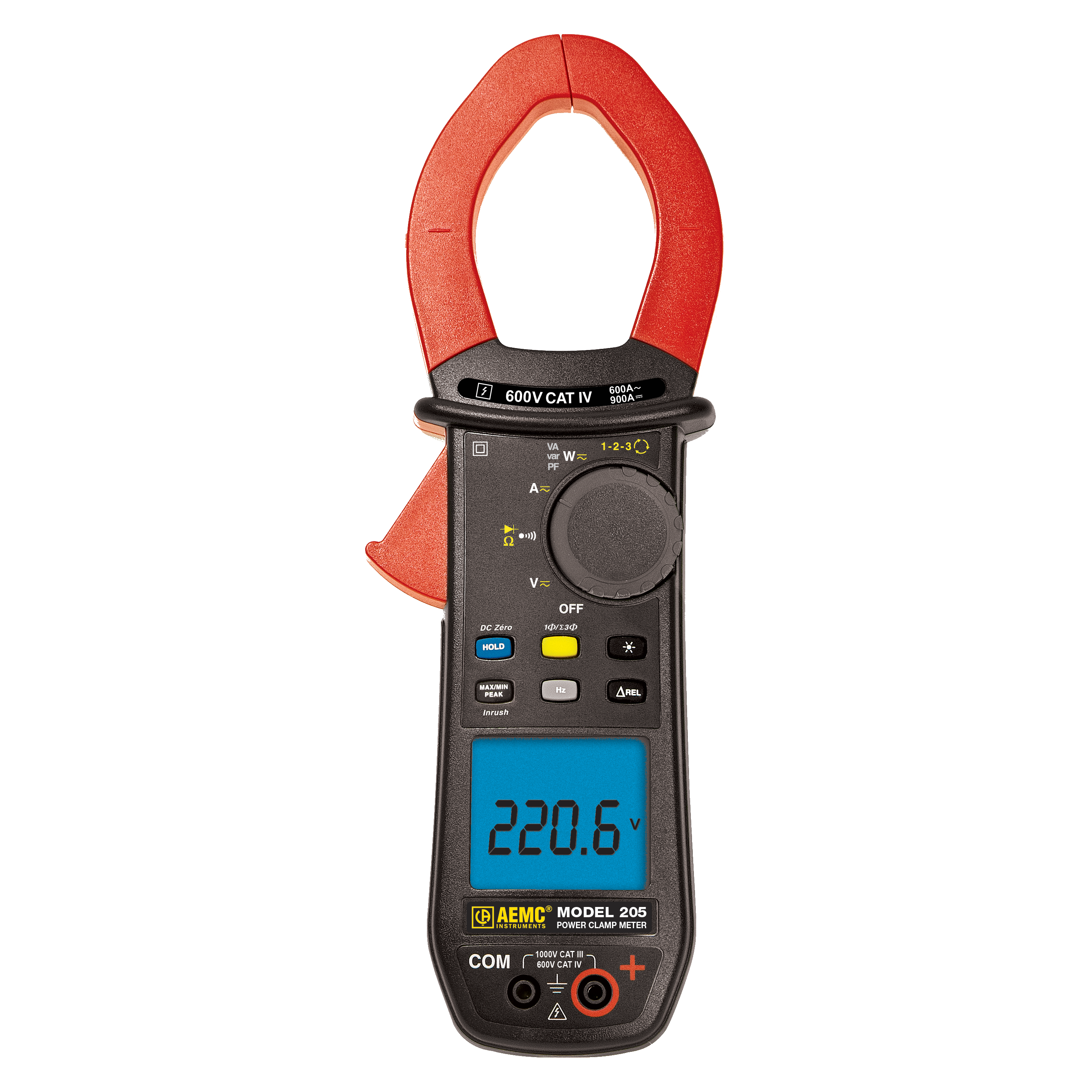 AEMC 205 Power Clamp-On Meter with Phase Rotation