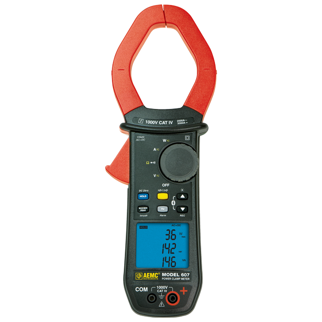 AEMC 607 Power Clamp-On Meter (2000A/3000A) with Harmonics