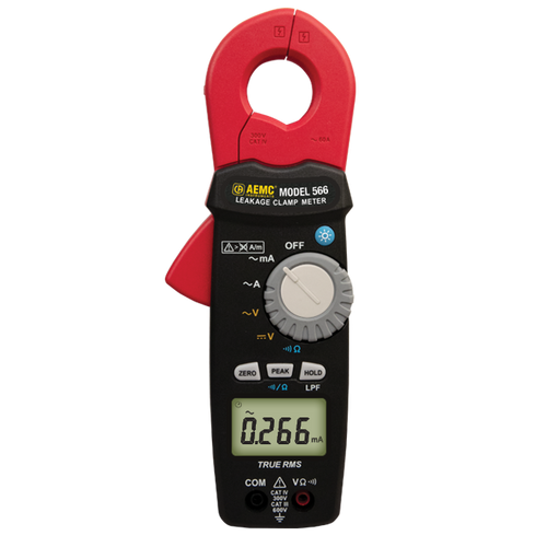 AEMC 566 TRMS Clamp-On Leakage Current Meter
