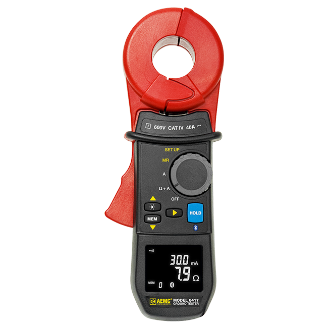 AEMC 6417 Clamp-On Ground Resistance Tester with Bluetooth (ETL)