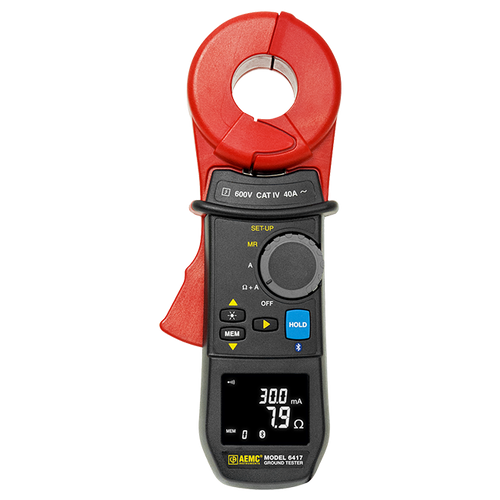 AEMC 6417 Clamp-On Ground Resistance Tester with Bluetooth (ETL)
