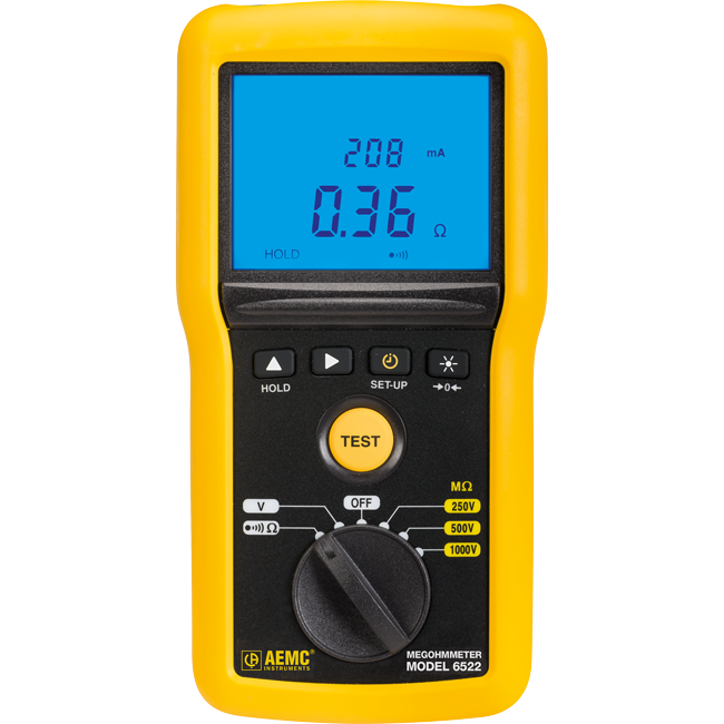 AEMC 6522 Megohmmeter (250V–1kV)