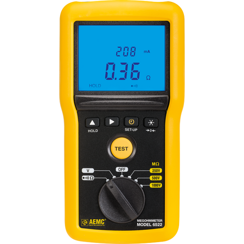 AEMC 6522 Megohmmeter (250V–1kV)