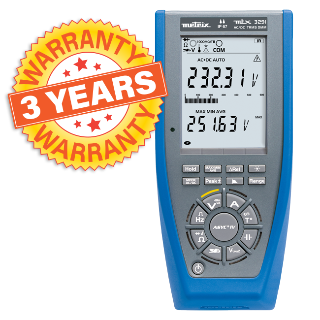 AEMC MTX 3292B TRMS DMM with Color Graphical Display